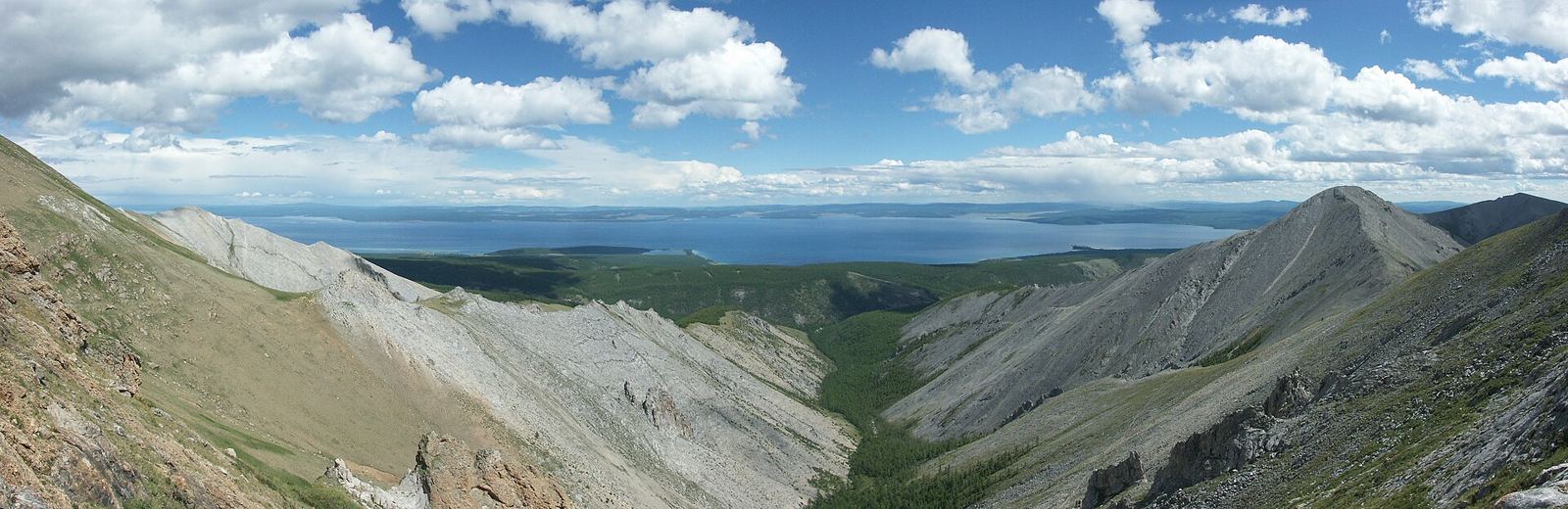Lake Khövsgöl – Panoramic view of Lake Khövsgöl