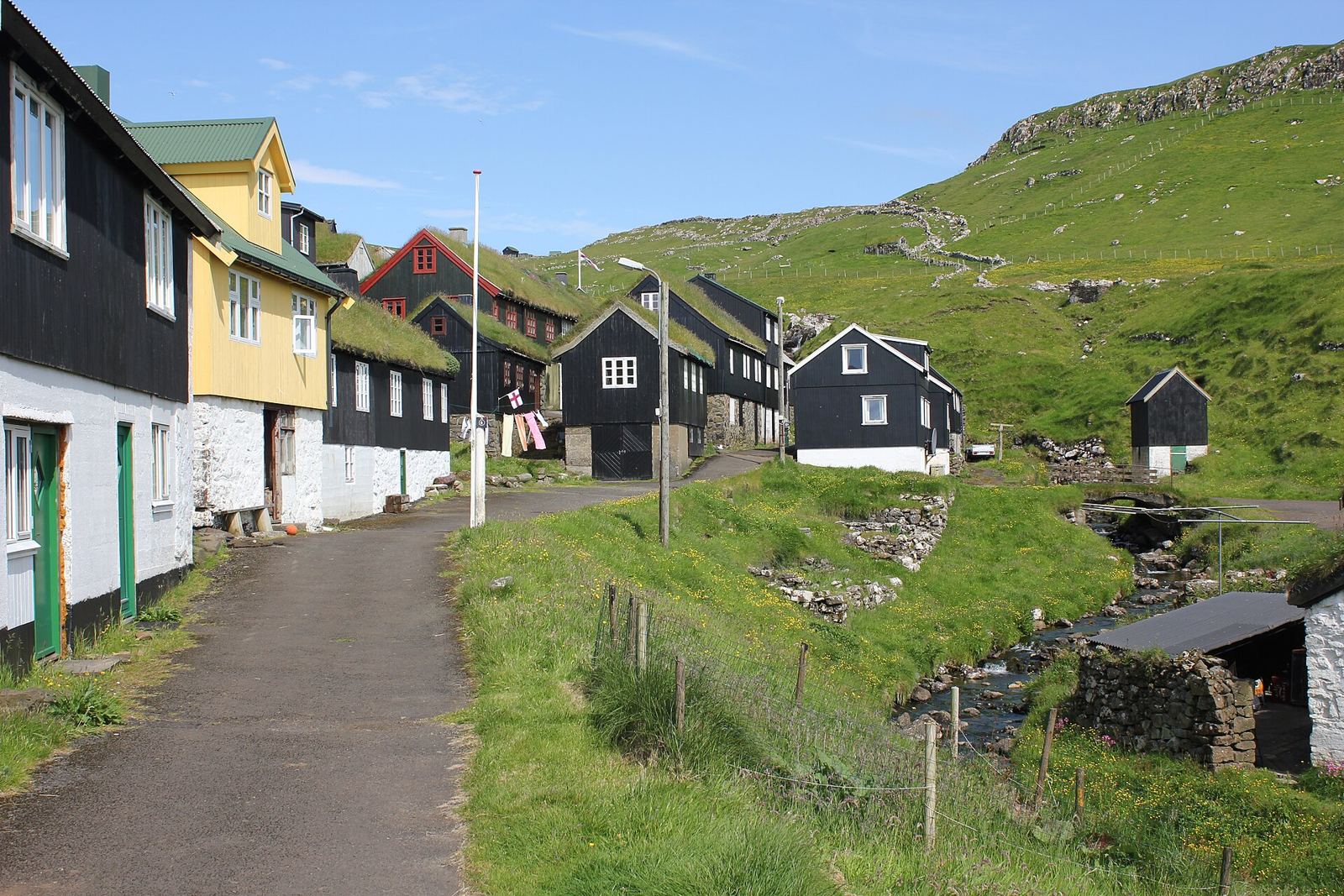 Mykines – Á Brúgv (Ved Broen) på Mykines i juli 2026