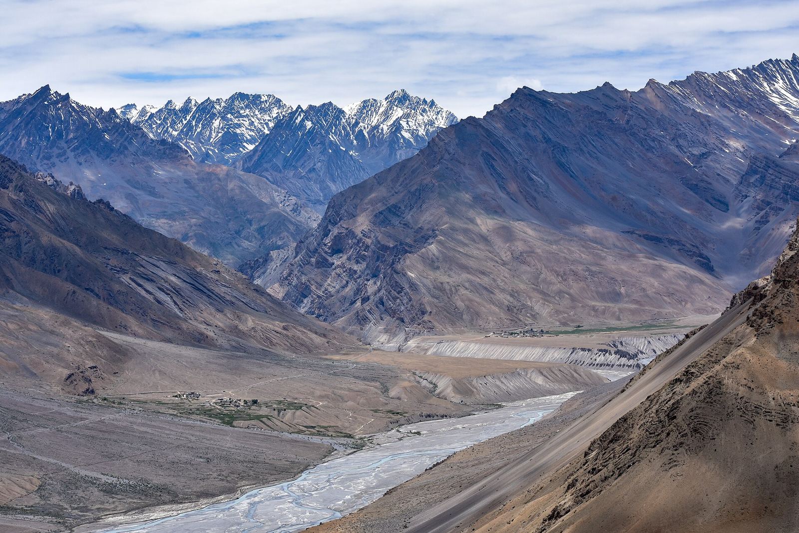Spiti Valley – Spiti River Right Bank Vista Himachal Jun18 D72 7645